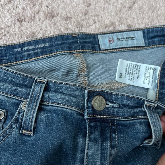AG The Prima Ankle Jeans Cigarette Ankle Size 24 - Picture 3 of 3